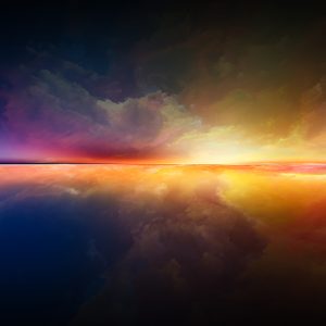 Peinture sur toile L'horizon Abstrait – Image 1