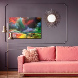Peinture sur toile Route Abstraite Colorée – Image 4