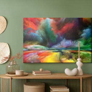 Peinture sur toile Route Abstraite Colorée – Image 5