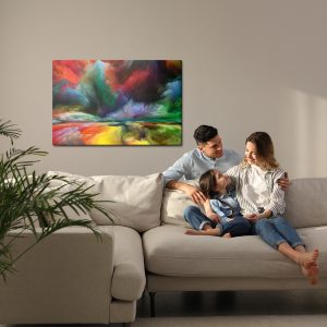 Peinture sur toile Route Abstraite Colorée – Image 7