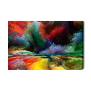 Peinture sur toile Route Abstraite Colorée – Image 2