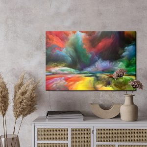 Peinture sur toile Route Abstraite Colorée – Image 3