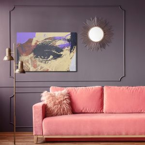Peinture sur toile Une Peinture Abstraite D'un Visage – Image 4