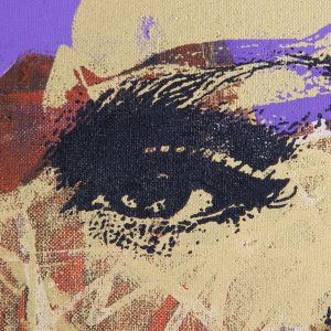 Peinture sur toile Une Peinture Abstraite D'un Visage – Image 1