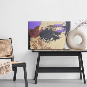Peinture sur toile Une Peinture Abstraite D'un Visage – Image 6