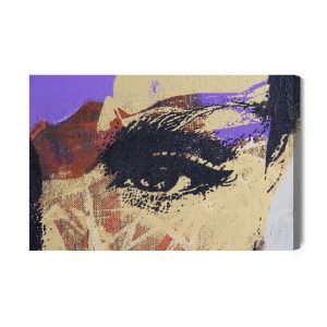 Peinture sur toile Une Peinture Abstraite D'un Visage – Image 2