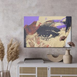Peinture sur toile Une Peinture Abstraite D'un Visage – Image 3