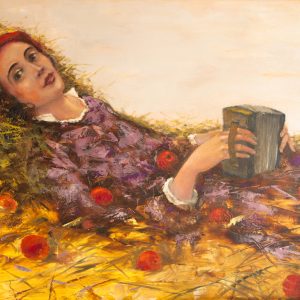 Peinture sur toile Une Femme Parmi Les Coquelicots – Image 1