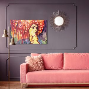 Peinture sur toile Un Portrait Abstrait D'une Femme – Image 4