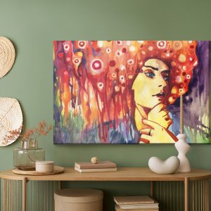 Peinture sur toile Un Portrait Abstrait D'une Femme – Image 5