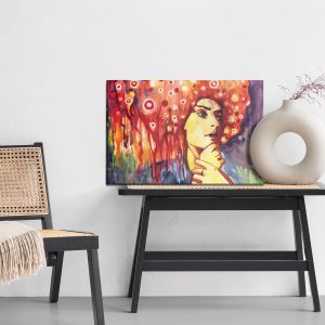 Peinture sur toile Un Portrait Abstrait D'une Femme – Image 6