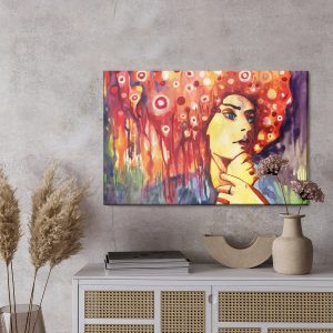 Peinture sur toile Un Portrait Abstrait D'une Femme – Image 3