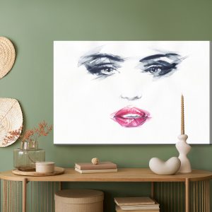 Peinture sur toile Visage Féminin Esquissé – Image 5