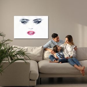 Peinture sur toile Visage Féminin Esquissé – Image 7