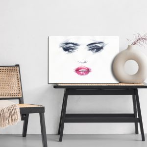 Peinture sur toile Visage Féminin Esquissé – Image 6