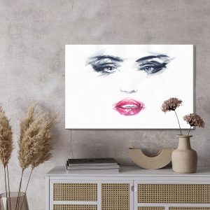 Peinture sur toile Visage Féminin Esquissé – Image 3