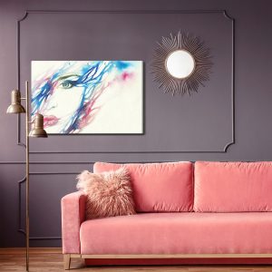 Peinture sur toile Visage De Femme Aquarelle – Image 4
