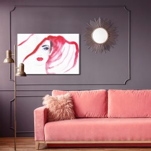 Peinture sur toile Portrait D'une Femme Au Chapeau – Image 4