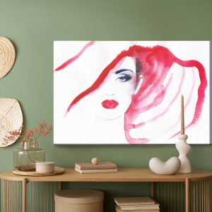 Peinture sur toile Portrait D'une Femme Au Chapeau – Image 5