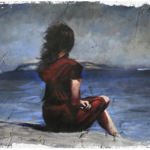 Peinture sur toile Femme Sur La Plage – Image 1