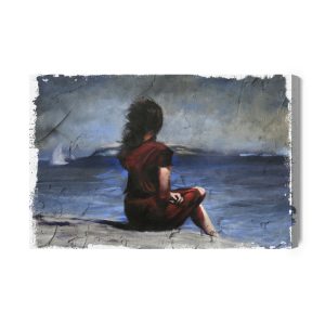 Peinture sur toile Femme Sur La Plage – Image 2