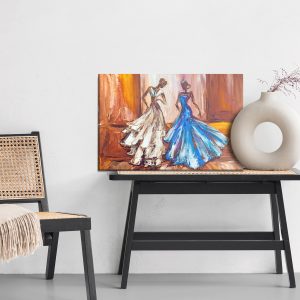 Peinture sur toile Femmes En Robe De Bal – Image 6