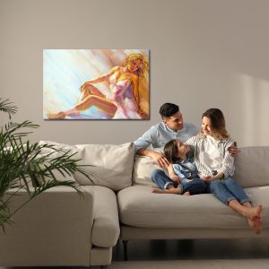 Peinture sur toile Ballerine Peinte – Image 7