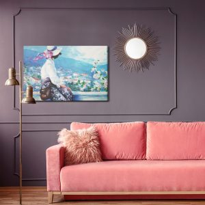 Peinture sur toile La Femme Sur Fond De Paysage – Image 4