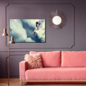 Peinture sur toile Femme Ange – Image 4