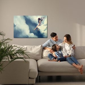 Peinture sur toile Femme Ange – Image 7