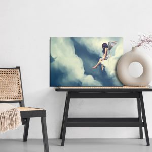 Peinture sur toile Femme Ange – Image 6