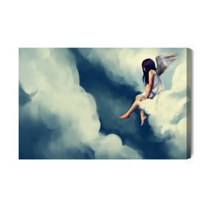 Peinture sur toile Femme Ange – Image 2