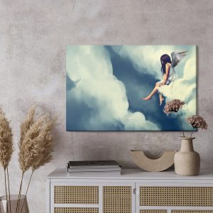 Peinture sur toile Femme Ange – Image 3