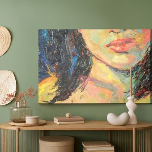 Peinture sur toile Un Visage Féminin Dans Une Version Abstraite – Image 5