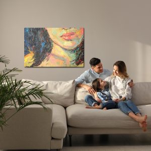 Peinture sur toile Un Visage Féminin Dans Une Version Abstraite – Image 7