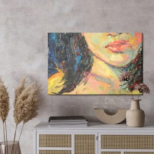 Peinture sur toile Un Visage Féminin Dans Une Version Abstraite – Image 3