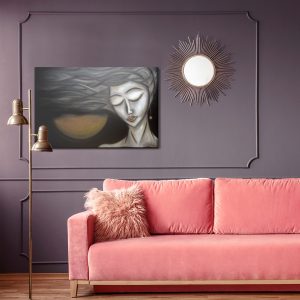 Peinture sur toile Un Portrait Féminin En Version Abstraite – Image 4
