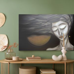 Peinture sur toile Un Portrait Féminin En Version Abstraite – Image 5