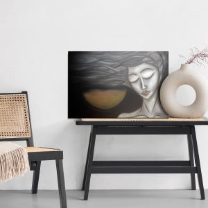 Peinture sur toile Un Portrait Féminin En Version Abstraite – Image 6