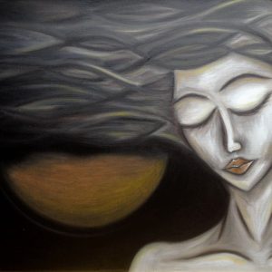 Peinture sur toile Un Portrait Féminin En Version Abstraite – Image 1