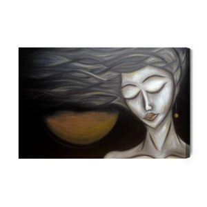 Peinture sur toile Un Portrait Féminin En Version Abstraite – Image 2