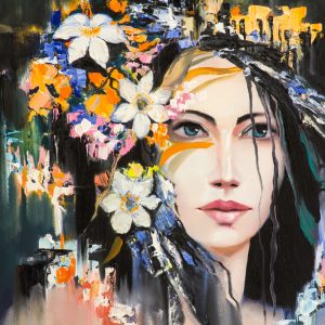 Peinture sur toile Portrait D'une Dryade – Image 1