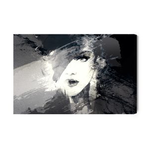 Peinture sur toile Visage De Femme Sous Une Forme Abstraite – Image 2