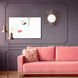 Peinture sur toile Un Visage Féminin Délicat – Image 4