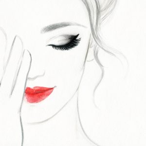 Peinture sur toile Un Visage Féminin Délicat – Image 1