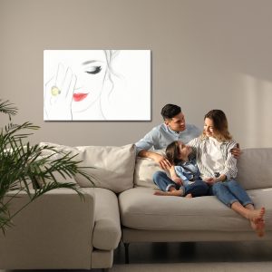 Peinture sur toile Un Visage Féminin Délicat – Image 7
