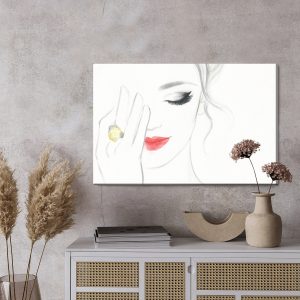 Peinture sur toile Un Visage Féminin Délicat – Image 3