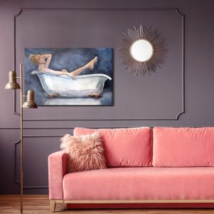 Peinture sur toile Femme Dans La Baignoire – Image 4