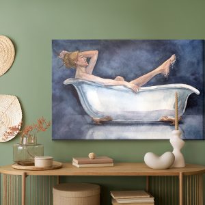 Peinture sur toile Femme Dans La Baignoire – Image 5