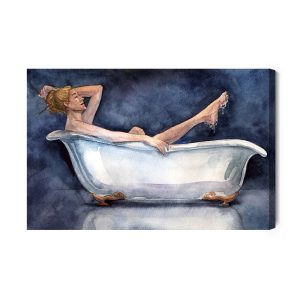 Peinture sur toile Femme Dans La Baignoire – Image 2